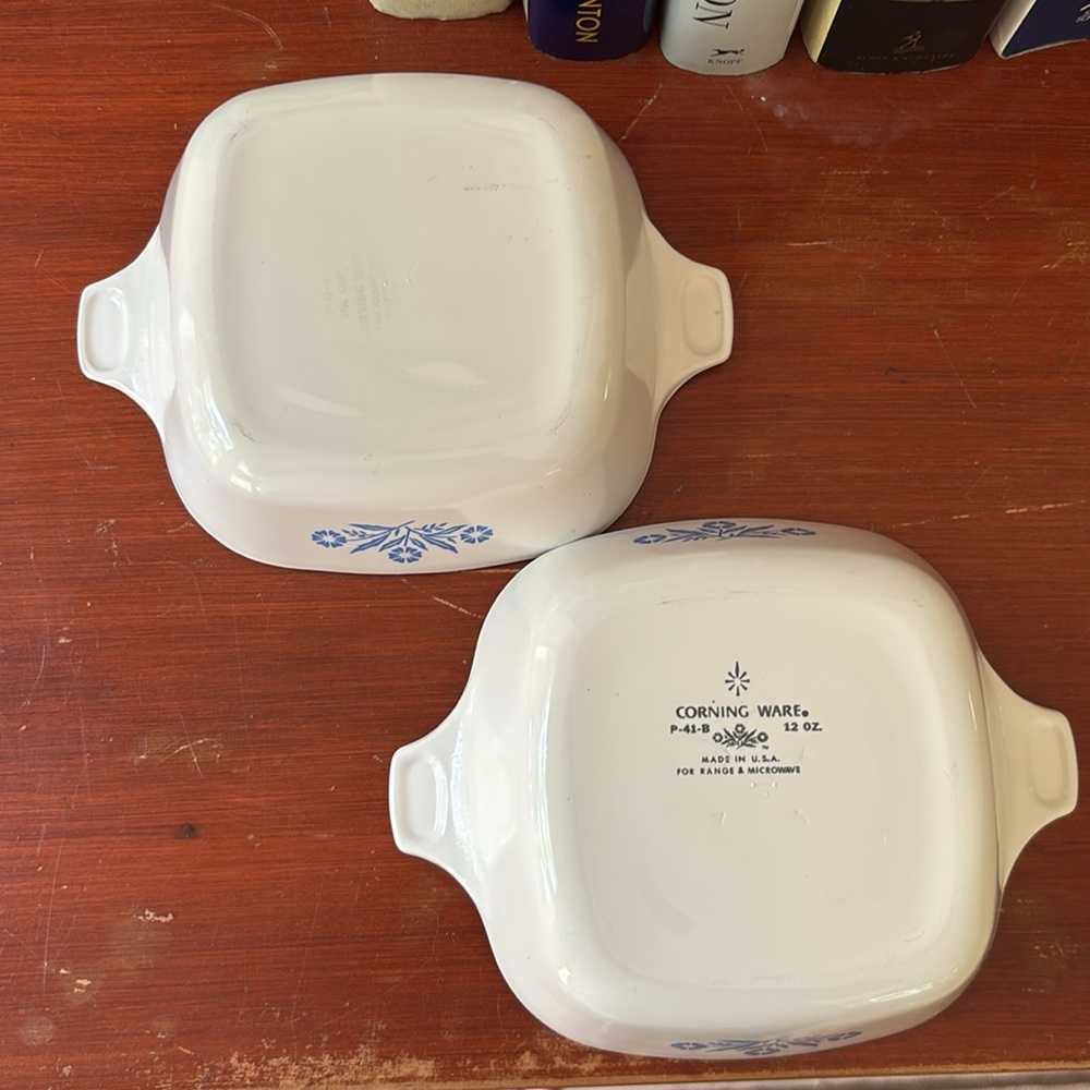 Corningware Blue Cornflower Set of 2 Vintage - Picture 5 of 6